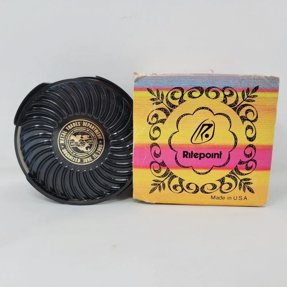 Vintage Ritepoint Contemporary Coasters Set With AFL-CIO Emblem Union